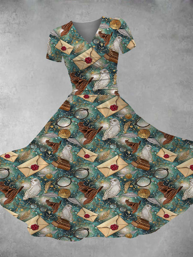 Women's Wizard Print Maxi Dress