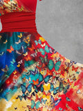 Women's Butterfly Art Maxi Dress