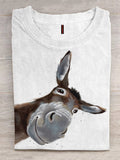 PeachBruh Funny Donkey Art Design T-shirt