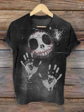 Punk Skull Gothic Art Pattern Print T-shirt