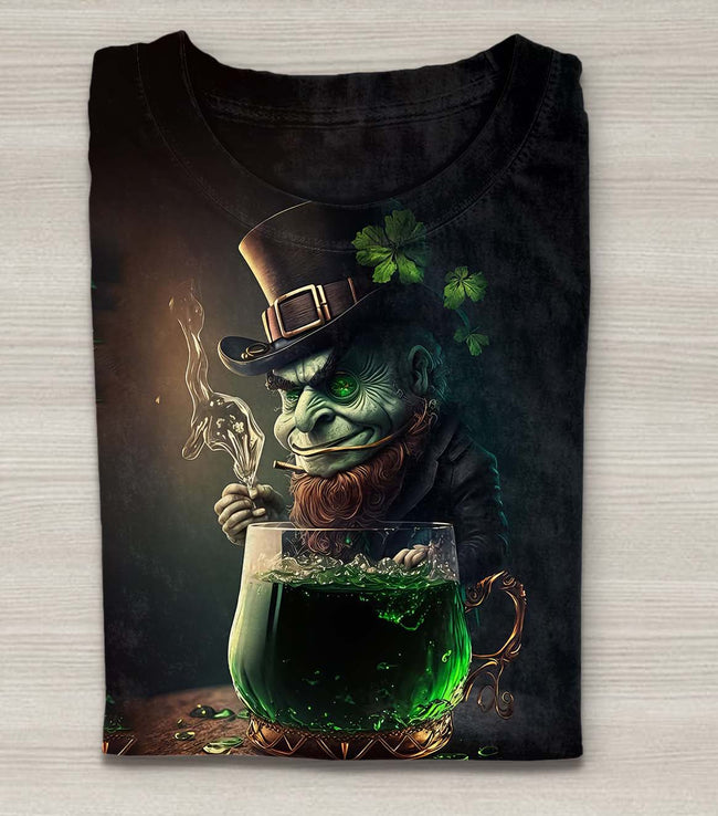 Vintage St Patrick's Day Shenanigans  Print T-shirt