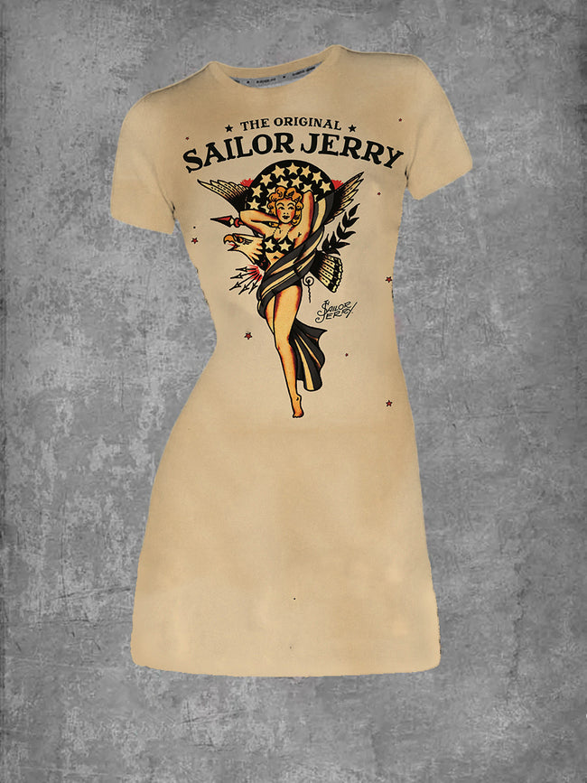 Sailor Jerry Neck T-Shirt Dress