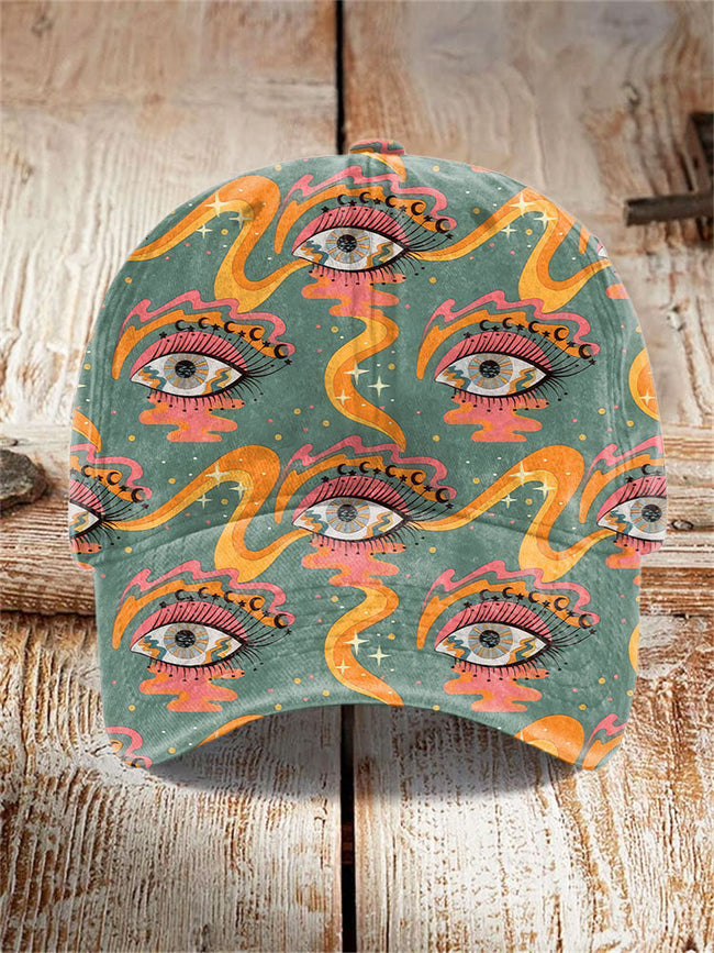 Vintage Hippie Print Hat