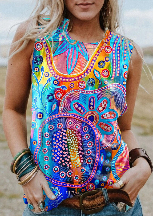 Women's Vintage Bohemia Printed Tank Top