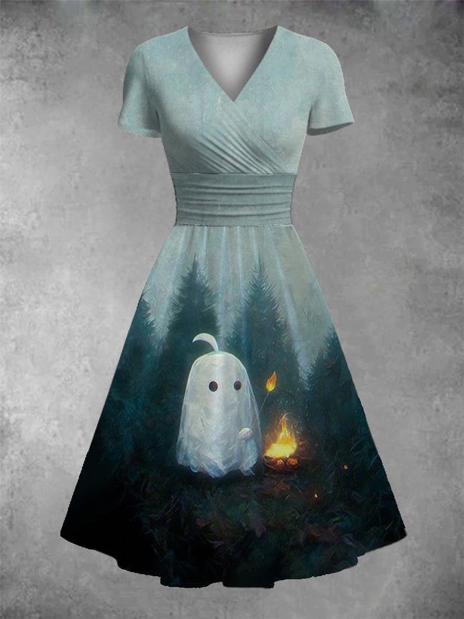 Women's Halloween Print  Dress