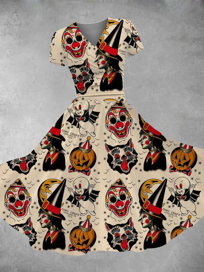 Women's Joker Print Maxi Dress