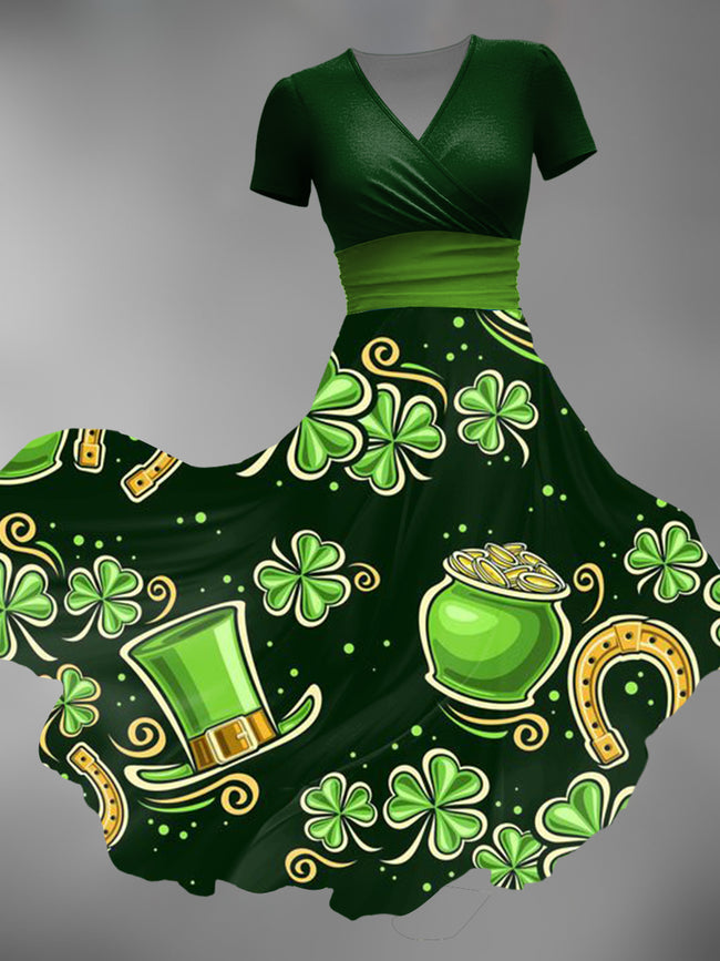 Women's ST. PATRICK'S DAY  Print Maxi Dress