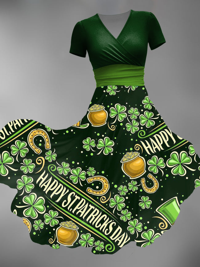 Women's ST. PATRICK'S DAY  Print Maxi Dress