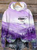 Women's Hurricane Helene Stonger Than The Storm Watercolor Art Print Hooded Sweatshirt