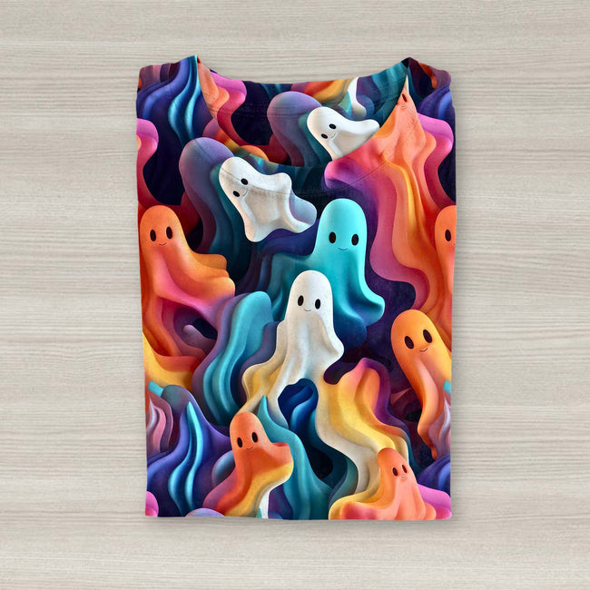 Women's Colorful Ghost T-shirt