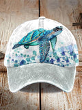 🔥Buy 3 Get 10% Off🔥Women's Resort Turtle Print Hat