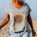 Old Hippies Don't Die Creative Printed Graphic Tees