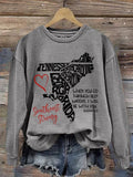 Retro Southeast Strong When You Go Through Deep Waters, I Will Be With You Isaiah 43:2 Tennessee Georgia, South Carolina, North Carolina, , Virginia, Florida Print Sweatshirt