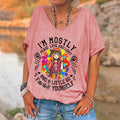 Peace Love And Light Printed Hippy T-shirt
