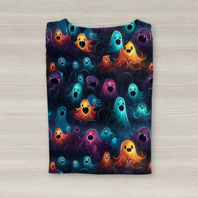 Women's Colorful Ghost T-shirt