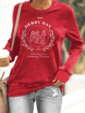 Women's Derby Day Printed Casual Top