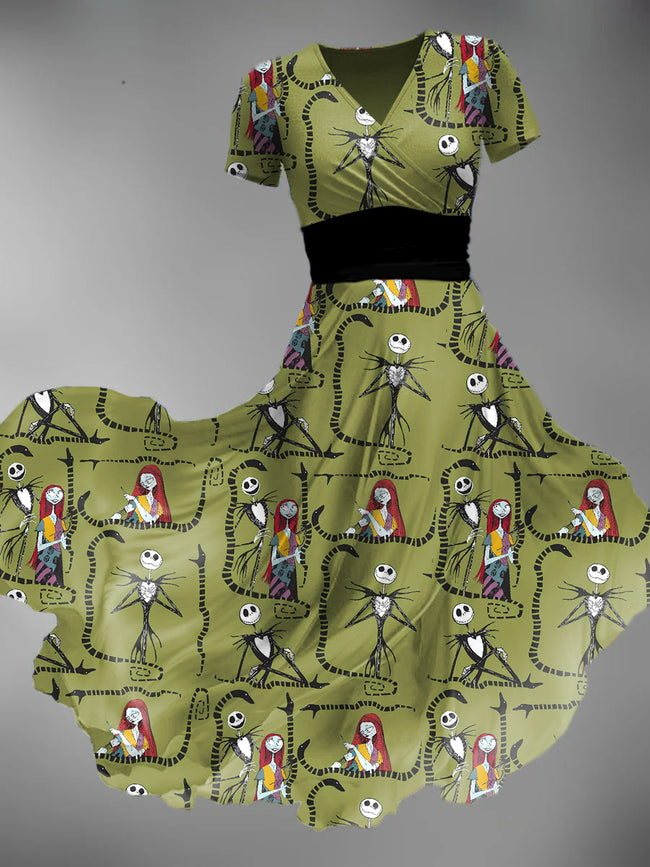Women's Halloween Print Maxi Dress