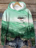 Women's Hurricane Helene Stonger Than The Storm Watercolor Art Print Hooded Sweatshirt