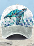 🔥Buy 3 Get 10% Off🔥Women's Resort Turtle Print Hat