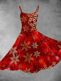 Women's Christmas Print Two Piece Dress