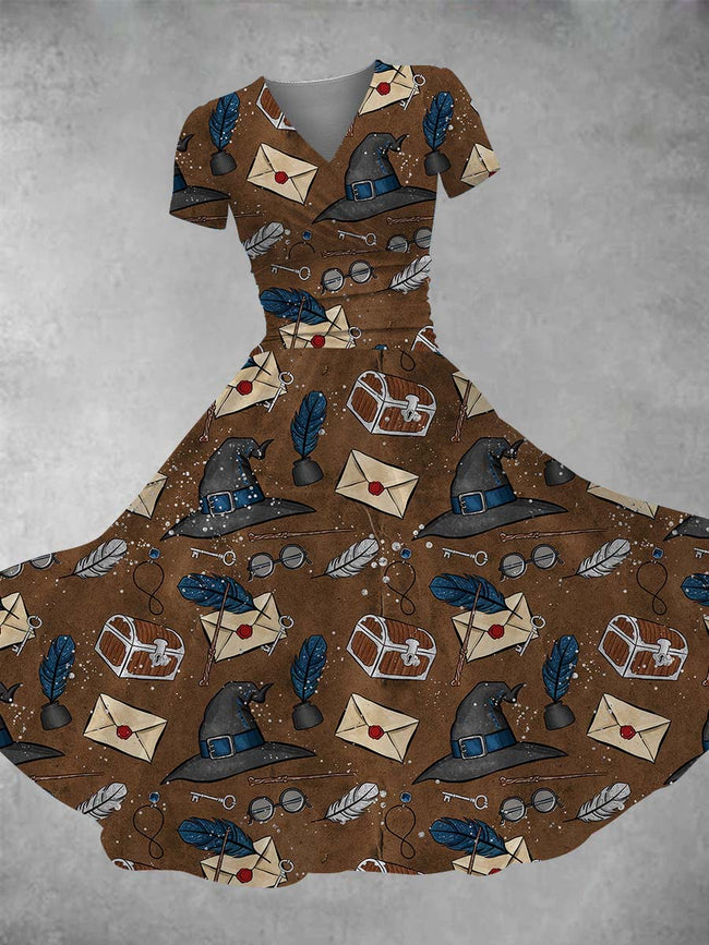 Women's Wizard Print Maxi Dress