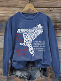 Retro Southeast Strong When You Go Through Deep Waters, I Will Be With You Isaiah 43:2 Tennessee Georgia, South Carolina, North Carolina, , Virginia, Florida Print Sweatshirt