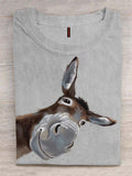 PeachBruh Funny Donkey Art Design T-shirt