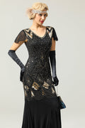 1920s Sequins Flapper Long Dress