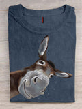 PeachBruh Funny Donkey Art Design T-shirt