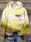 Women's Hurricane Helene Stonger Than The Storm Watercolor Art Print Hooded Sweatshirt