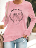 Women's Derby Day Printed Casual Top