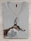 PeachBruh Funny Donkey Art Design T-shirt