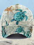 Women's Resort Turtle Print Hat