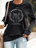 Women's Derby Day Printed Casual Top