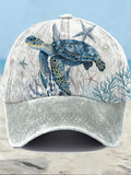 🔥Buy 3 Get 10% Off🔥Women's Resort Turtle Print Hat