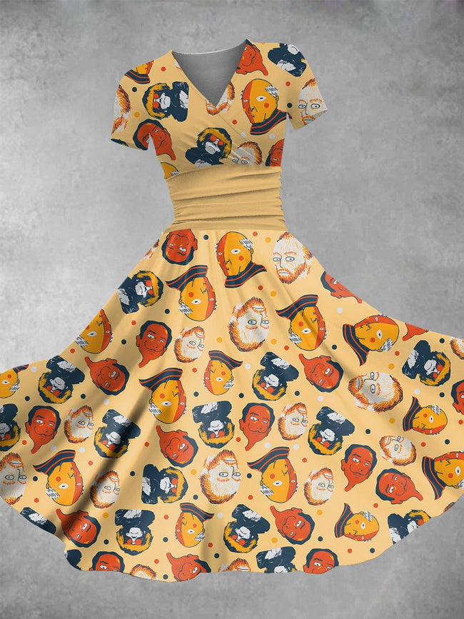 Women's Vintage Artist Print Maxi Dress