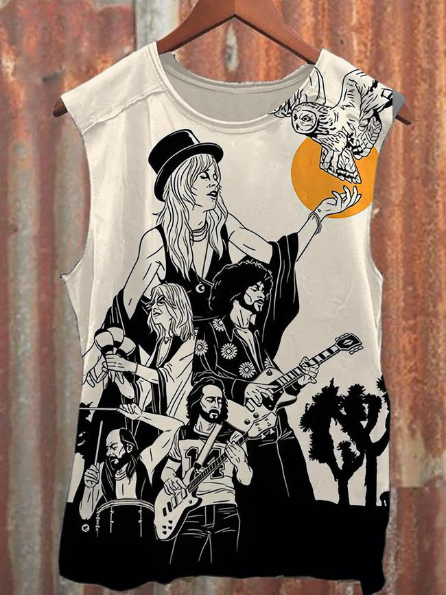 Unisex Rock Band Music Fan Graphic Print Tank Top