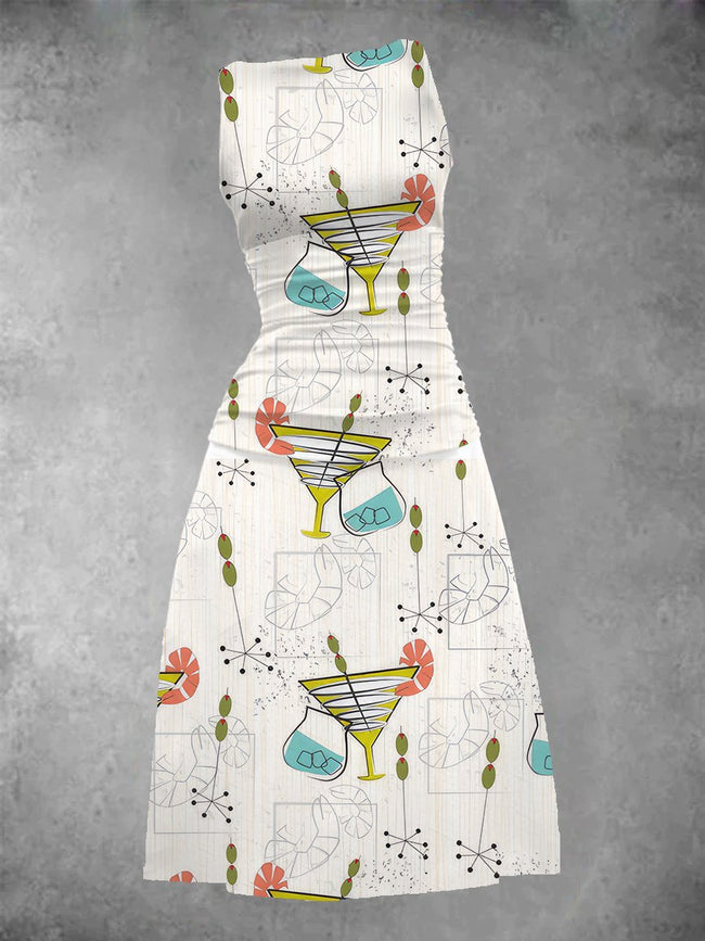 Women's Cocktail Hour Print Maxi Dress