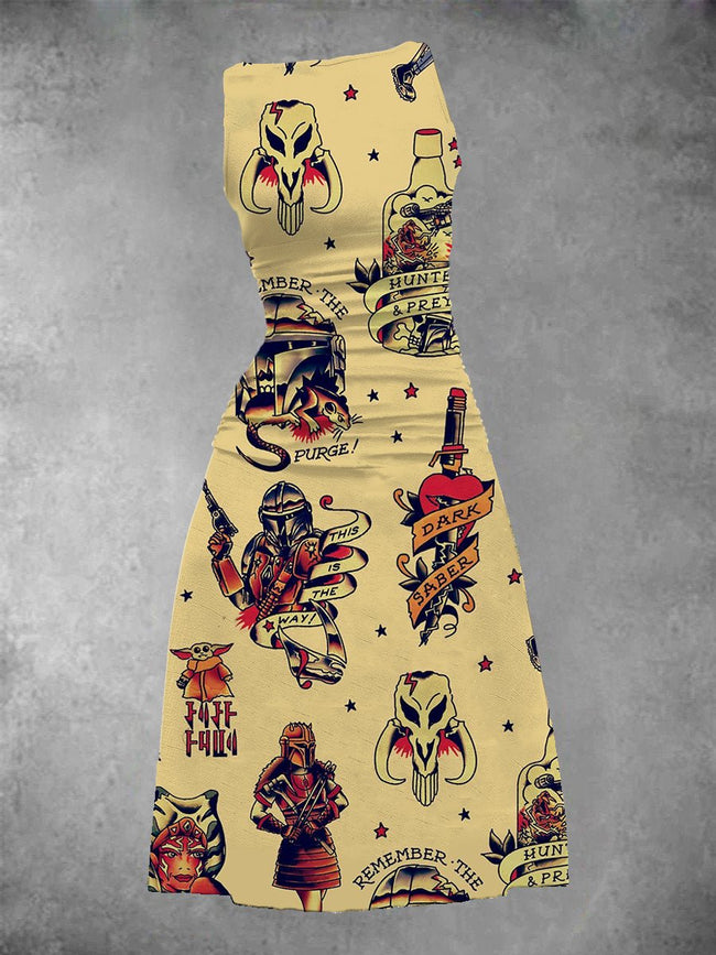 Women's This Is The Way Vintage Tattoo Maxi Dress