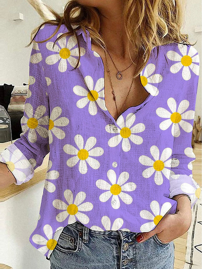 Floral Casual Long Sleeve Shirt
