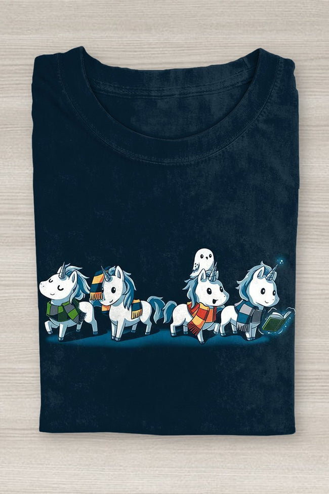 Wizard Pony Print T-shirt