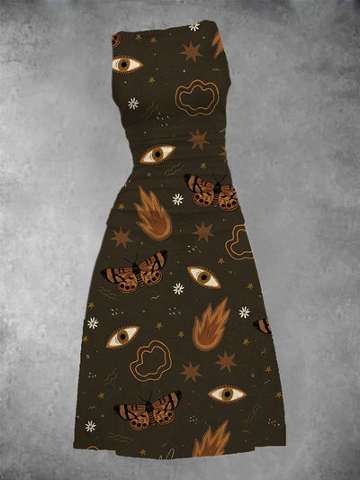 Women's Magic Moth Graphic Maxi Dress