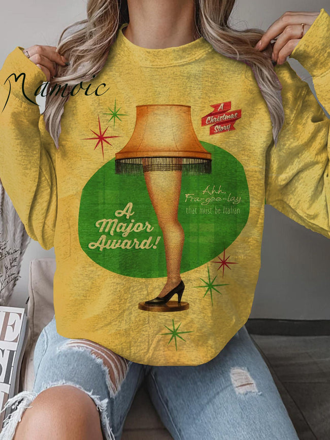 Vintage Leg Lamp Print Sweatshirt