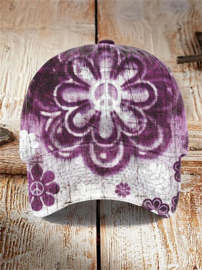 Vintage Hippie Print Hat