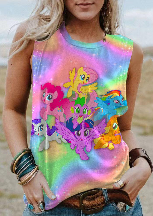 Vintage 1980s MLP Pony Print Tank Top