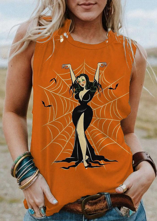 Vintage Halloween Femme Fatale Tank Top