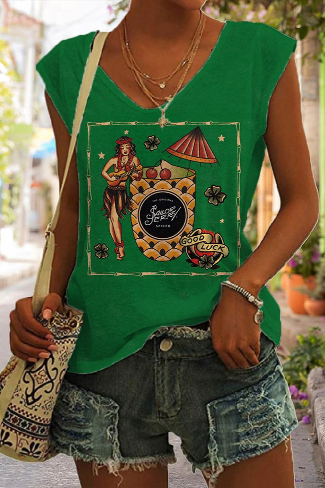 Women's Aloha Girl Sleeveless Tank Top