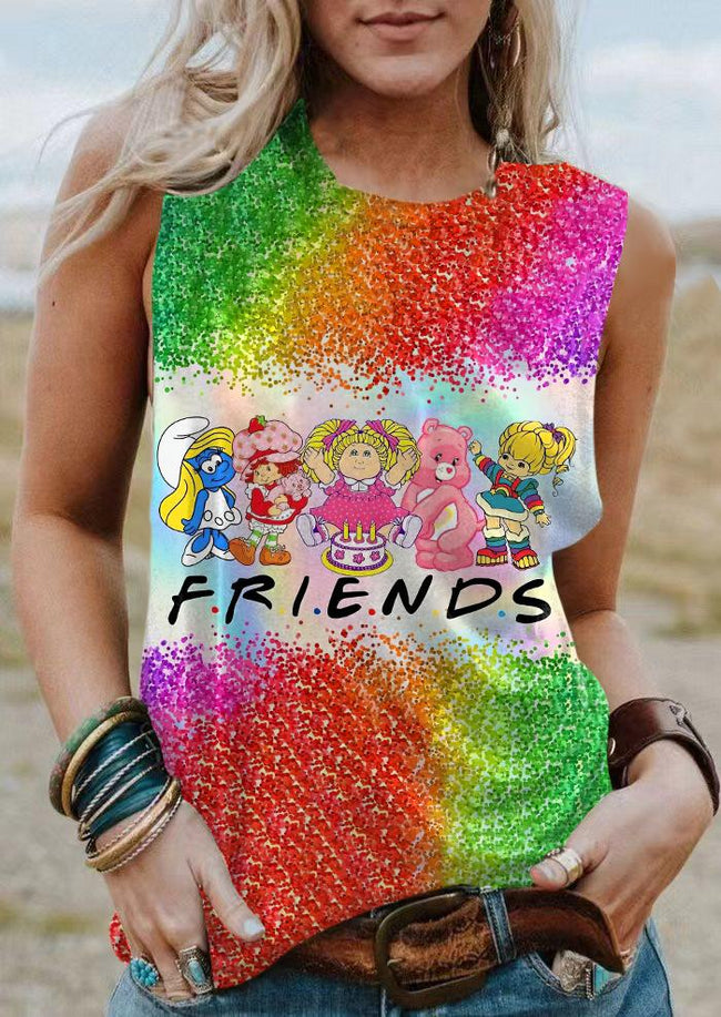 Vintage 1980s Print Tank Top