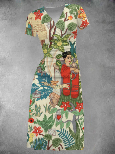 Women's Frida's Garden Print Midi Dress