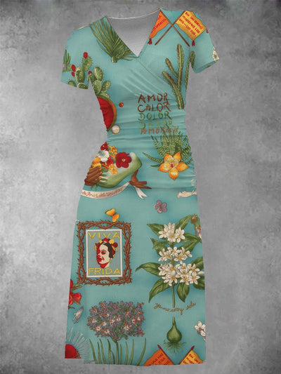 Women's Viva Frida Graphic Midi Dress